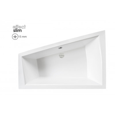 Ванна акрилова INTIMA DUO SLIM 170х125 Права (соло), без ніг