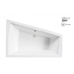 Ванна акрилова INTIMA DUO SLIM 180х125 Ліва (соло), без ніг