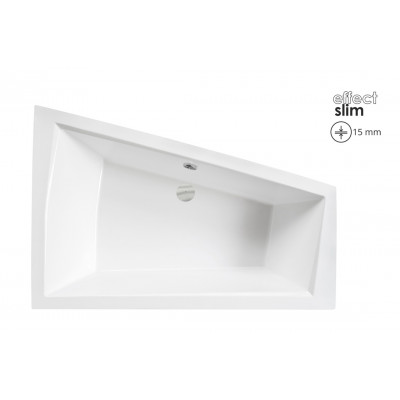 Ванна акрилова INTIMA DUO SLIM 180х125 Ліва (соло), без ніг