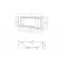 Ванна акрилова INTIMA 150x85 Права (соло) без ніг