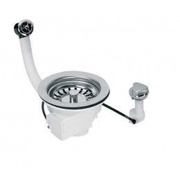 Злив для кухонної мийки-автомат з круглим переливом PUFS113-CP-25 11/2 Злив для кухонної мийки-автомат з круглим переливом PUFS113-CP-25 11/2