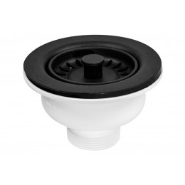 Злив до кухонної мийки 1 1/2″x113 мм із сітчастим фільтром з нержавіючої сталі BSW50P-POL-MB