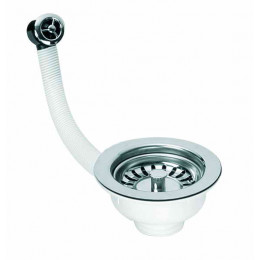 Злив до кухонної мийки 3.5" з переливом FSW50PPOL25 круглий Злив до кухонної мийки 3.5" з переливом FSW50PPOL25 круглий