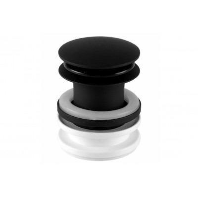 Корок-автомат для умивальника 5/4 " чорний матовий CWP60MB