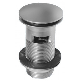 Корок "клік-клак" для умивальника з переливом 5/4" Сатин" CW60-SC Корок "клік-клак" для умивальника з переливом 5/4" Сатин" CW60-SC