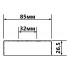 Розета 32 мм WALLFLANGE-CP32 Розета 32 мм WALLFLANGE-CP32