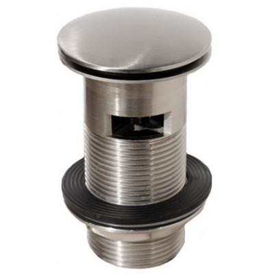 Корок "клік-клак" для умивальника з переливом 5/4" CW60-SN нержавіюча сталь Корок "клік-клак" для умивальника з переливом 5/4" CW60-SN нержавіюча сталь