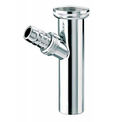 Подовжувач для сифона для умивальника 1 (1/4х32) "Хром" RS7 з підключенням до пральної машини Подовжувач для сифона для умивальника 1 (1/4х32) "Хром" RS7 з підключенням до пральної машини