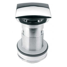 Корок-автомат для умивальника з переливом 5/4'' квадратний CW60SQCB