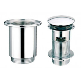 Злив до умивальника "клік-клак" з переливом сатин CW60+GWAL-SC