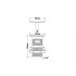 Злив латунний для умивальника з переливом 1 1/4*90*60 DECOR DW60-CB