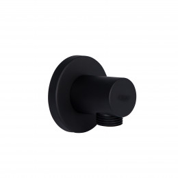 Підключення для шланга Spojeni, Matt Black округле QTCRBB030 Qtap