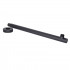 Кронштейн для верхнього душу Trubice, 400 мм, Matt Black округлий QTTRU120BLM45927 Qtap