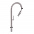 Змішувач для кухні Lenicka, Brushed Nickel PVD (k35) з висувним виливом QTLEN9138103UN Qtap