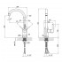 Змішувач для кухні Grand, Chrome/Black (k35) QTGRABCR007F Qtap