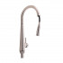 Змішувач для кухні Evicka, Brushed Nickel PVD (k35) з висувним виливом QTEVI91103UN Qtap