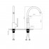 Змішувач для кухні Slavonice, Matt Black (k35) QTSLA9042103UB Qtap