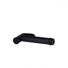 Лійка для гігієнічного душу Rucni, Matt Black округла QT889910842855OB Qtap