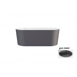 Ванна вільностояча LOVA 160х74 gun metal matt з сифоном клік-клак gun metal верхня очистка (зсередини біла глянц) Ванна вільностояча LOVA 160х74 gun metal matt з сифоном клік-клак gun metal верхня очистка (зсередини біла глянц)