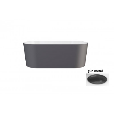 Ванна вільностояча LOVA 160х74 gun metal matt з сифоном клік-клак gun metal верхня очистка (зсередини біла глянц) Ванна вільностояча LOVA 160х74 gun metal matt з сифоном клік-клак gun metal верхня очистка (зсередини біла глянц)