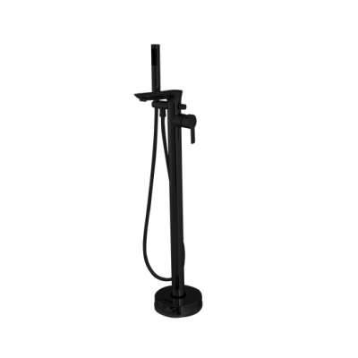 Змішувач для ванни окремо стоячий Invena Glamour чорний BW-02-W04