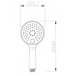 Лійка для душу Invena Kameleon SC-D1-R39 рожева