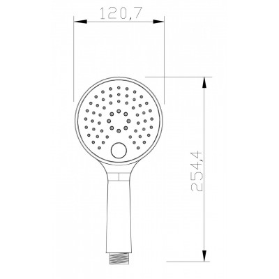 Лійка для душу Invena Kameleon SC-D1-R39 рожева