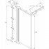 Душова стінка Invena Walk In, 100x190, AK-32-112