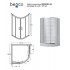 Кабіна півкругла MODERN 90x90x165 універсальна: скло grigio/ профіль хромований от Besco в магазине St-Lviv
