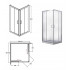 Кабіна квадратна MODERN 90x90x185 універсальна: скло grigio, профіль хромований Кабіна квадратна MODERN 90x90x185 універсальна: скло grigio, профіль хромований