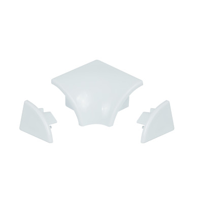 Набір накладок + з'єднання WATER COVER SET 01, 2 ковпачка + з'єднання для двох планок 1 м Qtap
