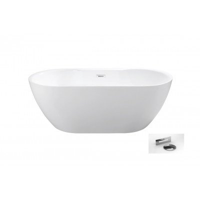 Ванна акрилова NAVIA ретро 140х75 з сифоном клік-клак