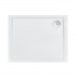 Душовий піддон Tern 301812C, 100x80x12 см, прямокутний, акриловий + ніжки, діаметр зливу 90 мм + сифон з гідрозатвором хром Qtap