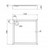 QT Душовий піддон Tern 301112, 100x100x12 см, квадратний, акриловий + ніжки, діаметр зливу 90 мм