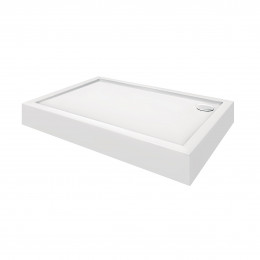 Душовий піддон Tern 3012812, 120x80x12 см, прямокутний, акриловий + ніжки, діаметр зливу 90 мм Qtap