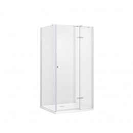 Кабіна квадратна PIXA 90x90x195 права: скло прозоре, профіль хром