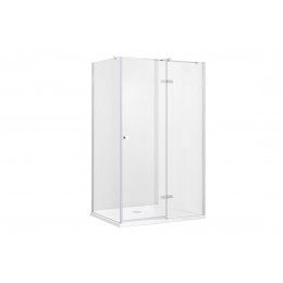Кабіна прямокутна PIXA 120x80x195 права, скло прозоре, профіль хром