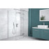 Кабіна прямокутна PIXA 120x80x195 права, скло прозоре, профіль хром