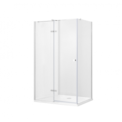 Кабіна прямокутна PIXA 120x90x195 ліва, скло прозоре, профіль хром Кабіна прямокутна PIXA 120x90x195 ліва, скло прозоре, профіль хром