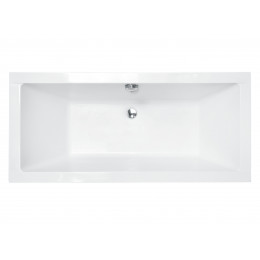 Ванна акрилова QUADRO SLIM 170х75 без ніг / БЕЗ отворів під ручки / без ручок