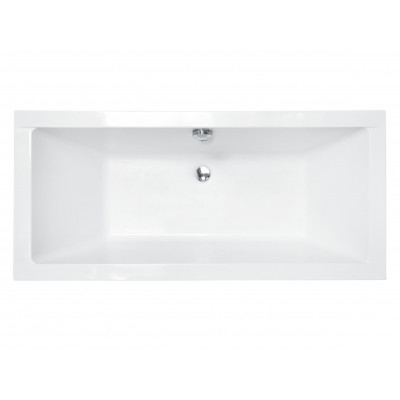 Ванна акрилова QUADRO SLIM 170х75 без ніг / БЕЗ отворів під ручки / без ручок от Besco в магазине St-Lviv