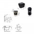 Комплект Qtap Scorpio Matt Black 2 в 1: унітаз підвісний Ultra Quiet QT14332380AMB + біде підвісне QT1455053FMB