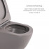 Комплект Qtap Robin Stone grey 3 в 1: підвісний унітаз Ultra Quiet + біде підвісне + раковина накладна QTROBSG49158