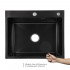 Акційний набір Lidz: мийка інтегрована 6050 Decor Black PVD Honeycomb 2,5/0,5 мм + Змішувач Aria для кухні з гнучким виливом (k35) Black Акційний набір Lidz: мийка інтегрована 6050 Decor Black PVD Honeycomb 2,5/0,5 мм + Змішувач Aria для кухні з гнучким виливом (k35) Black