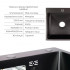 Акційний набір Lidz: мийка H5050B інтегрована Brushed Black PVD 3,0/1,0 мм + Змішувач Aria для кухні з гнучким виливом (k35) Black Акційний набір Lidz: мийка H5050B інтегрована Brushed Black PVD 3,0/1,0 мм + Змішувач Aria для кухні з гнучким виливом (k35) Black