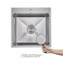 Акційний набір Lidz: мийка H5050H інтегрована Decor Honeycomb 2,5/0,5 мм LDH5050DEC48365 + Змішувач Aria для кухні з гнучким виливом (k35) Grey
