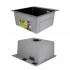 Акційний набір Lidz: мийка H4545 Black PVD Decor 2,5/0,5 мм + Змішувач Aria для кухні з гнучким виливом (k35) Black
