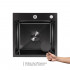 Акційний набір Lidz: мийка H4545 Black PVD Decor 2,5/0,5 мм + Змішувач Aria для кухні з гнучким виливом (k35) Black