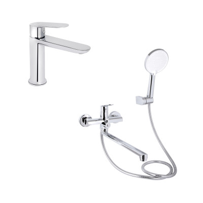 Акційний набір для Ванної кімнати Qtap Evia Змішувач для раковини QTEVI2701CRM47576 Chrome+Qtap Evia Змішувач для ванни QTEVI260CRM47579 Chrome Акційний набір для Ванної кімнати Qtap Evia Змішувач для раковини QTEVI2701CRM47576 Chrome+Qtap Evia Змішувач для ванни QTEVI260CRM47579 Chrome