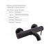 Комплект для ванни Qtap Robin Black: Змішувачі QTROB3060102B+QTROB1060M102B+Шланг QTHADPVCSQ160B+Лійка QTRUC125BLM45776